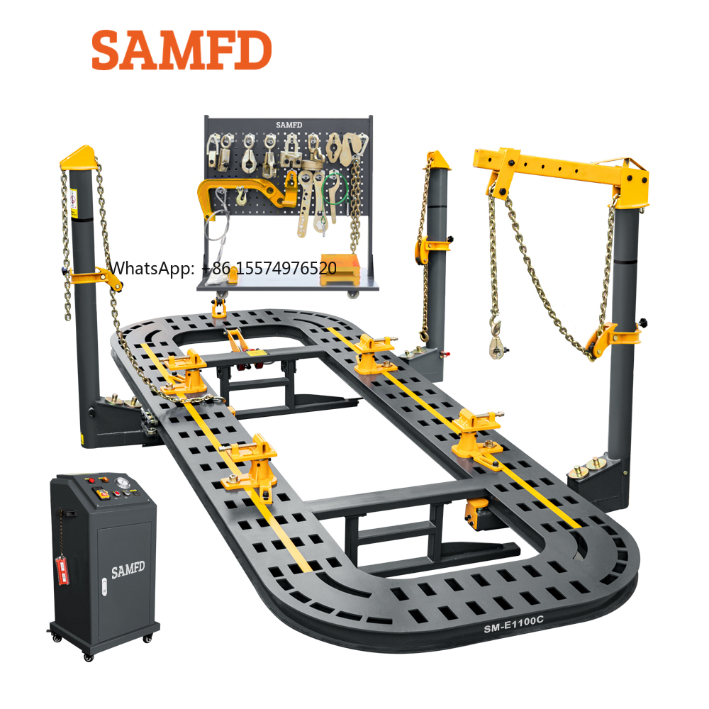 Car Frame Straightening - ขายเครื่องดึงตัวถังรถยนต์ราคาถูกจากโรงงาน SAMFD เครื่องดึงตัวถังรถยนต์แบบตรง รุ่น O Liner