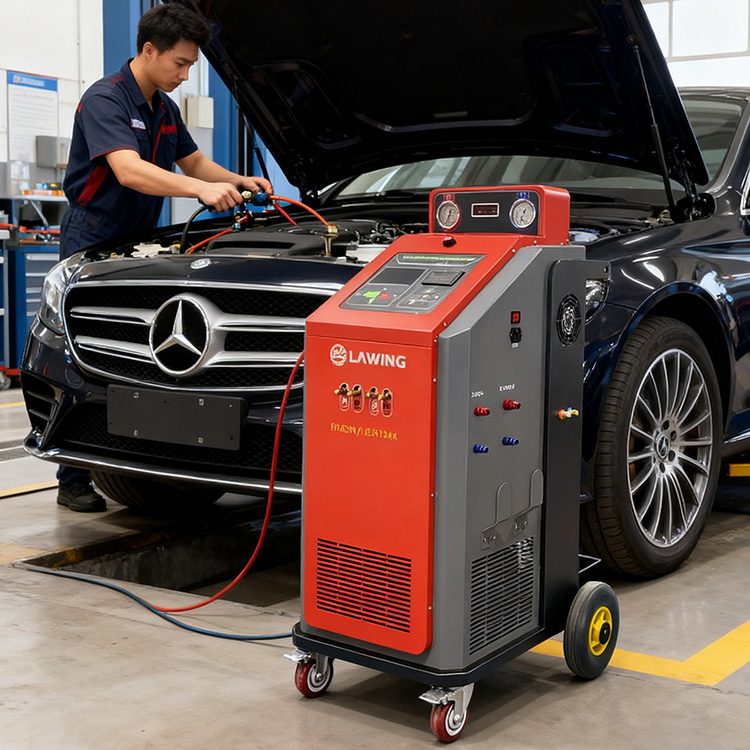 Coolant Flush Machine - เครื่องฟลัช รีฟรีช และเติมน้ำยาแอร์รถยนต์ ระบบคู่ คุณภาพสูง จากโรงงาน