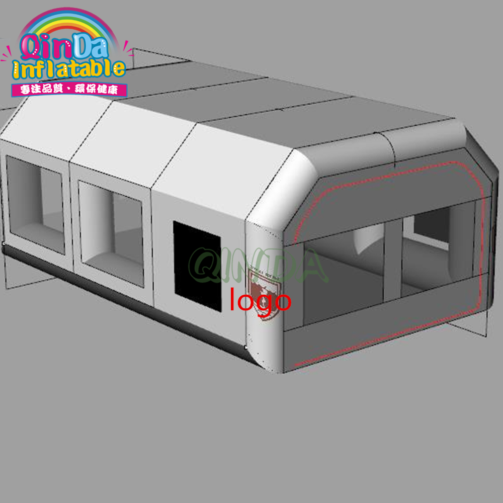 Inflatable Paint Booth - เต็นท์พ่นสีแบบเป่าลม 2 เครื่อง สำหรับพ่นสีรถยนต์ บำรุงรักษา