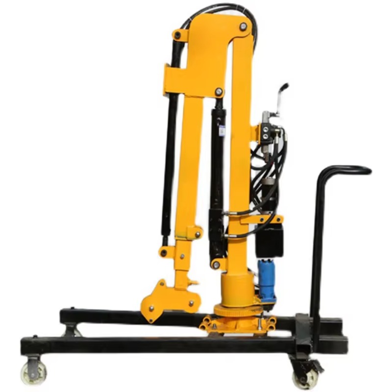 Hydraulic Car Lift - รถเครนไฮดรอลิกสำหรับงานหนัก พร้อมแขนหมุนได้กว้าง ตัวเครนแข็งแรงทนแรงดัน ใช้งานง่ายด้วยระบบยกแบบแมนนวล