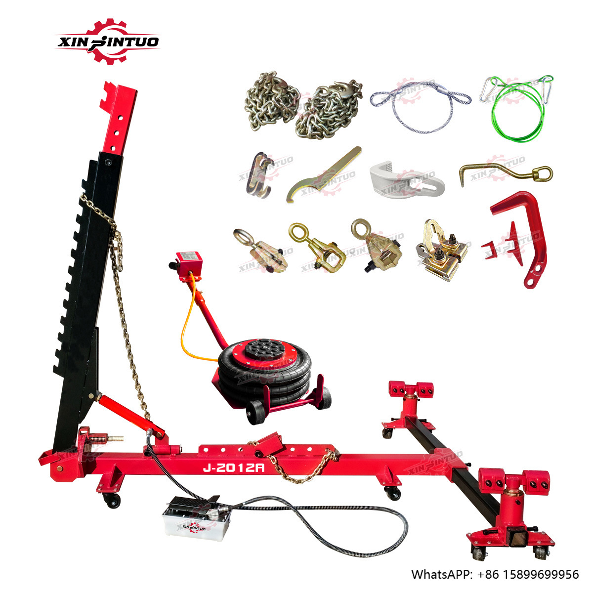 Car Frame Straightening - XINJINTUO บริการอุปกรณ์ยานยนต์แบบพกพาแชสซีรถยืด Bench กรอบการจัดตําแหน่งเครื่อง Dent ชุดซ่อม