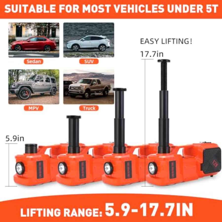 ชุดแม่แรงยกรถไฟฟ้า 5 ตัน แม่แร - Hydraulic Car Lift บทวิจารณ์และราคา