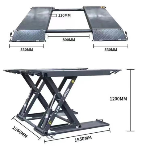 ลิฟท์ยกรถแบบกรรไกรเคลื่อนที่ได - Hydraulic Car Lift บทวิจารณ์และราคา