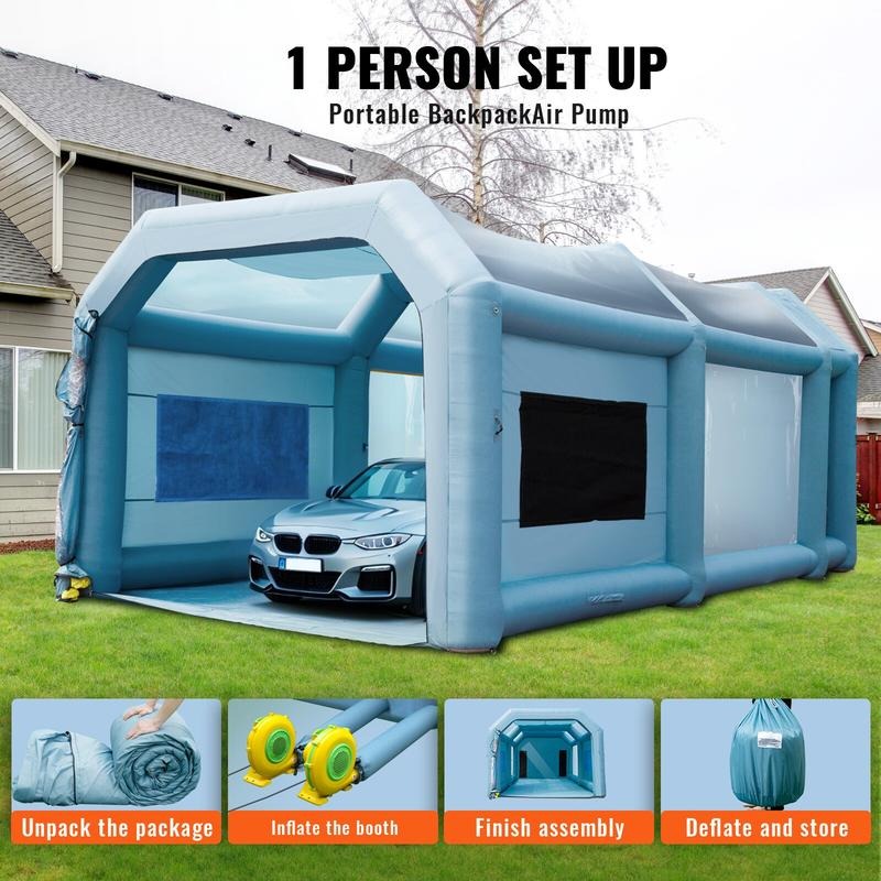 บูธพ่นสีแบบเป่าลม, ขนาด 23x13x - Inflatable Paint Booth บทวิจารณ์และราคา